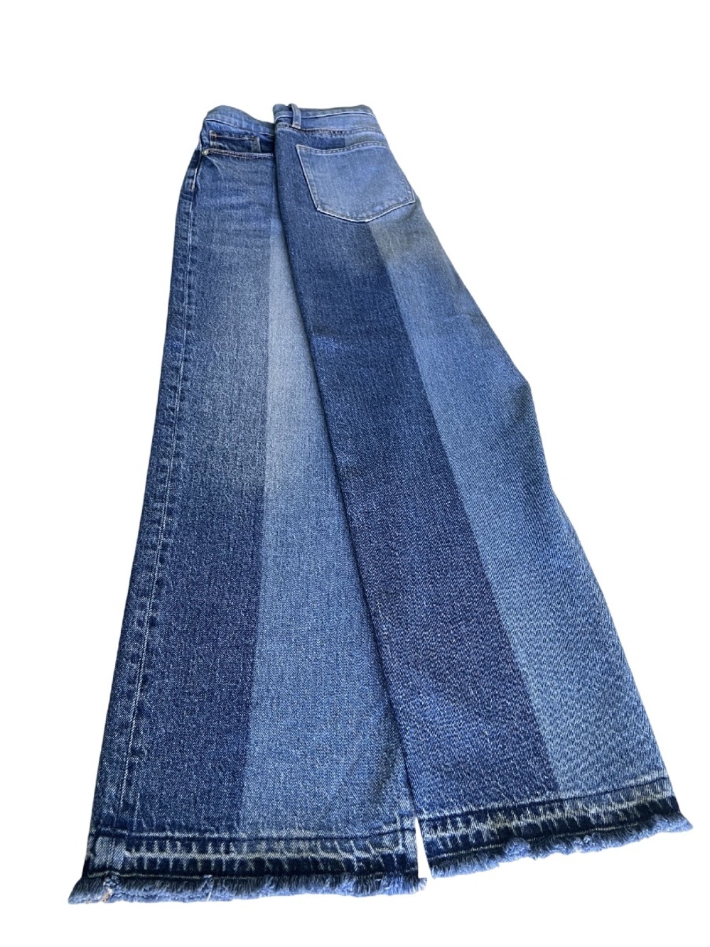 LOFT 12/31 Blue Colorblock Jeans